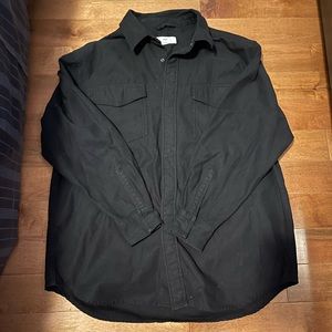 Aritzia TNA Black Button Up